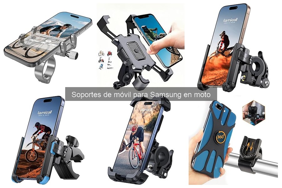 Dónde comprar soportes de móvil para Samsung en moto