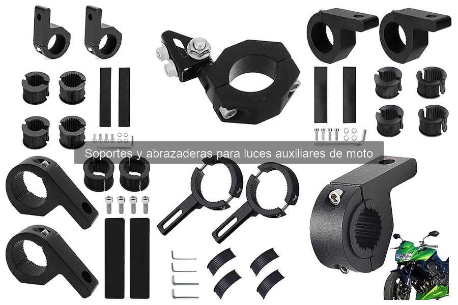 Dónde comprar soportes y abrazaderas para luces auxiliares de moto