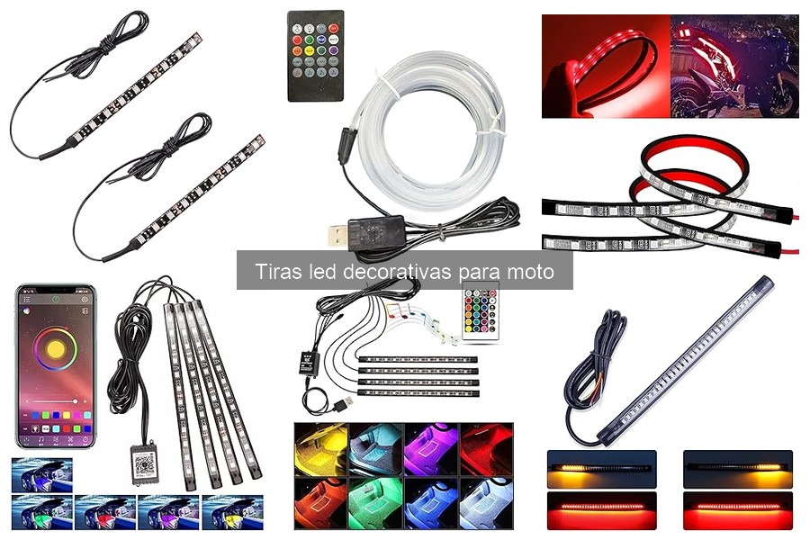 Dónde comprar tiras LED decorativas para moto