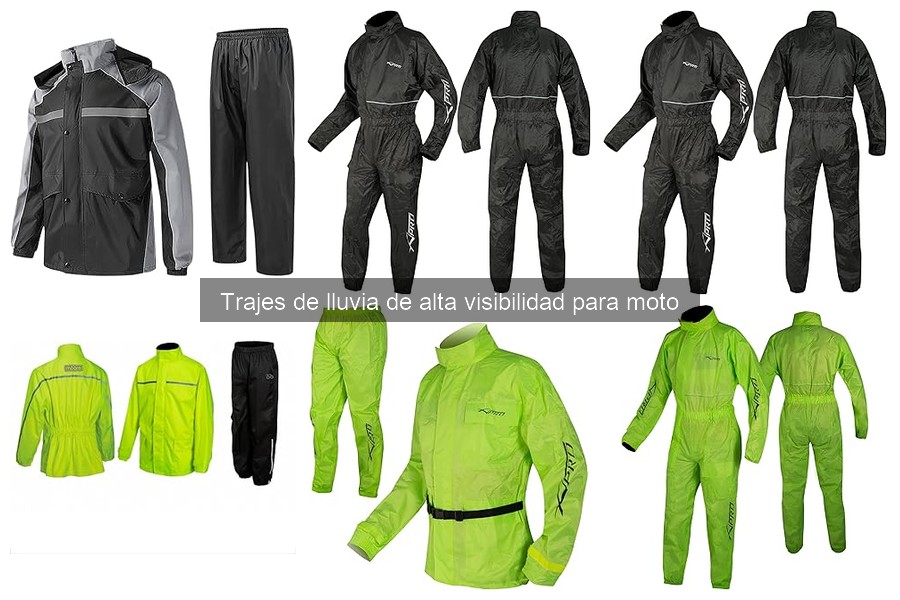 Dónde comprar trajes de lluvia de alta visibilidad para moto
