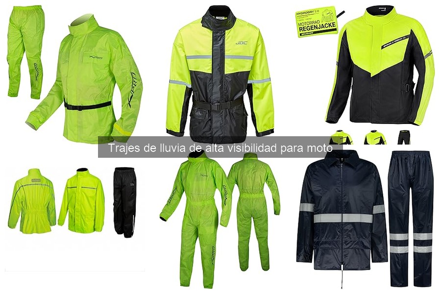 Efectividad de los trajes de lluvia de alta visibilidad para moto