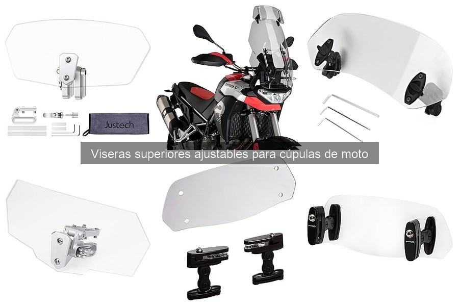 Efecto de las viseras ajustables en la aerodinámica de motos
