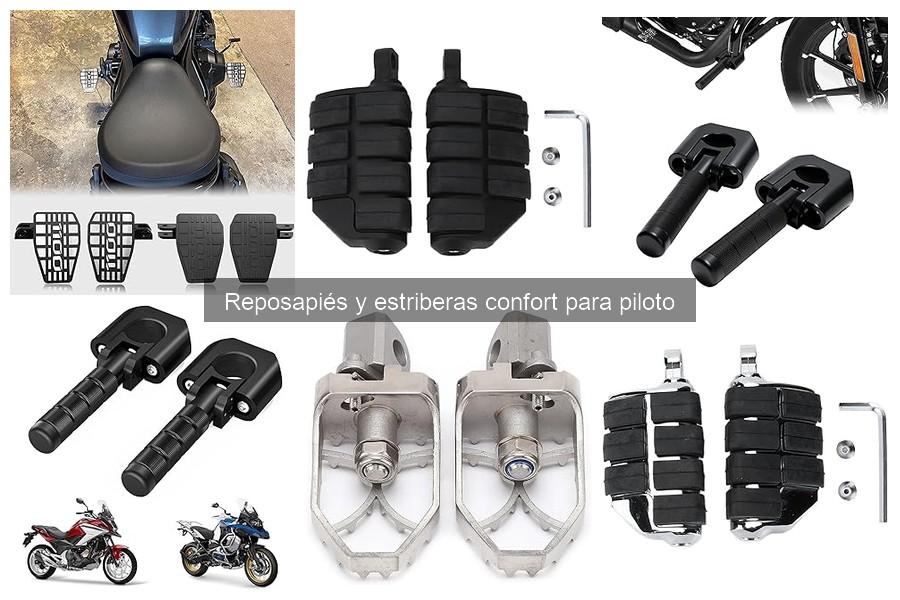 Errores comunes al instalar reposapiés y estriberas en motos
