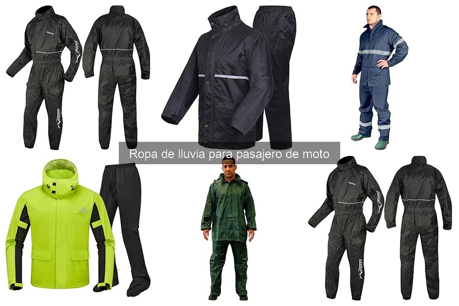 Errores comunes al usar ropa de lluvia para pasajeros de moto