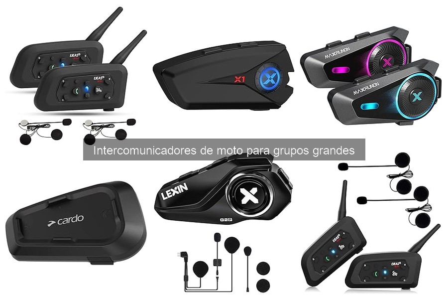 Funciones adicionales de intercomunicadores de moto