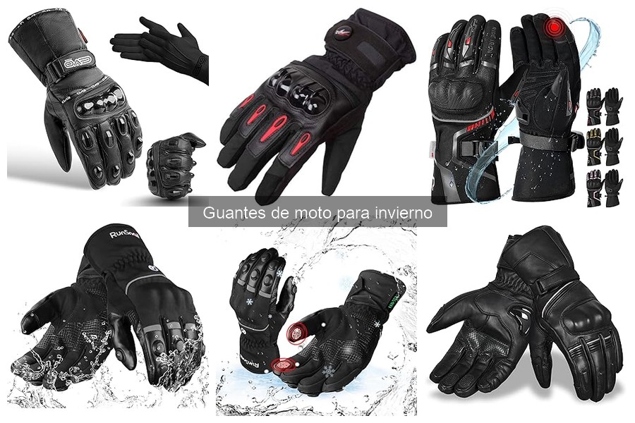 Guantes de moto de invierno: táctiles e impermeables