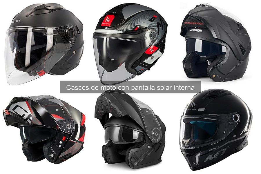 Guía de compra de cascos de moto con pantalla solar interna