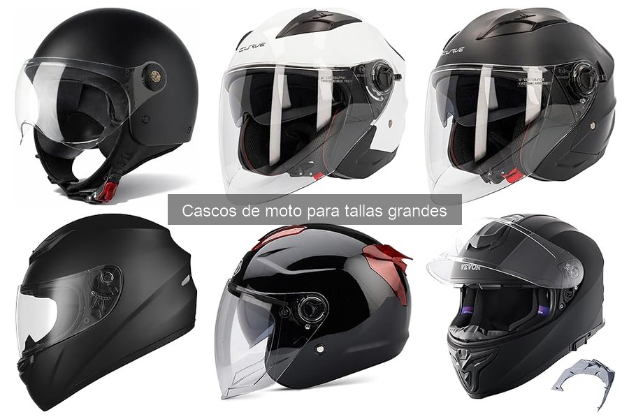 Guía de compra de cascos para tallas grandes en moto