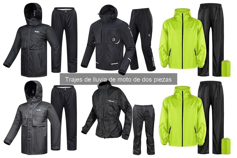 Guía de compra de trajes de lluvia de moto de dos piezas