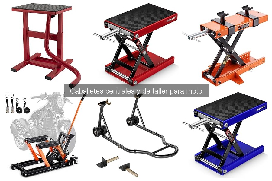 Guía de instalación de caballete de taller para moto