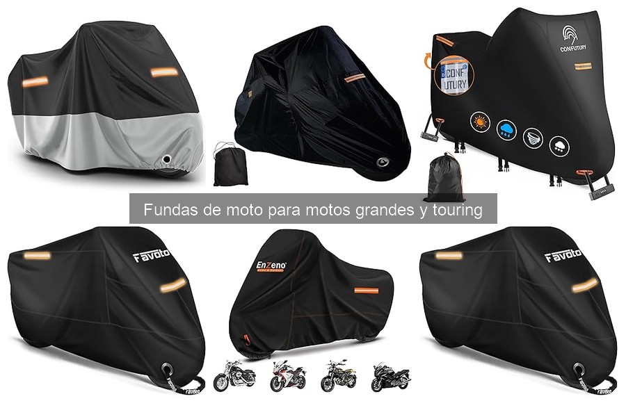 Guía de instalación y uso de fundas para motos grandes