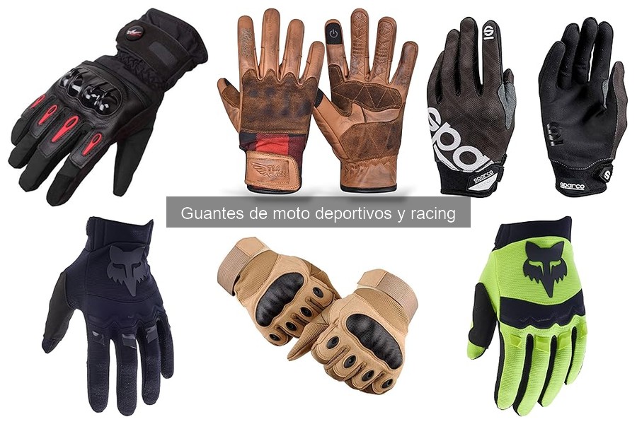 Guía de tallas para guantes de moto deportivos y racing