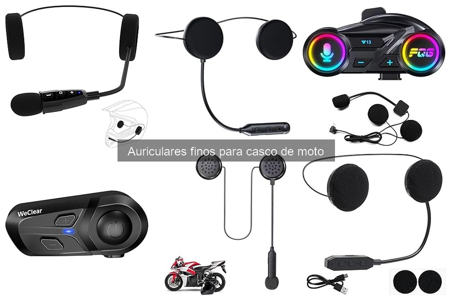 Guía para Elegir Auriculares Finos para Casco de Moto