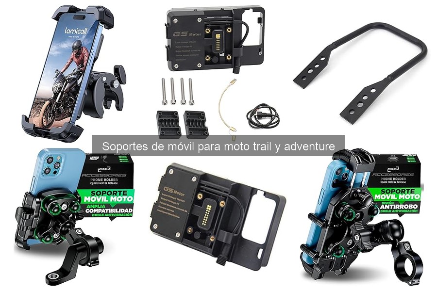 Instala fácilmente un soporte de móvil en tu moto trail