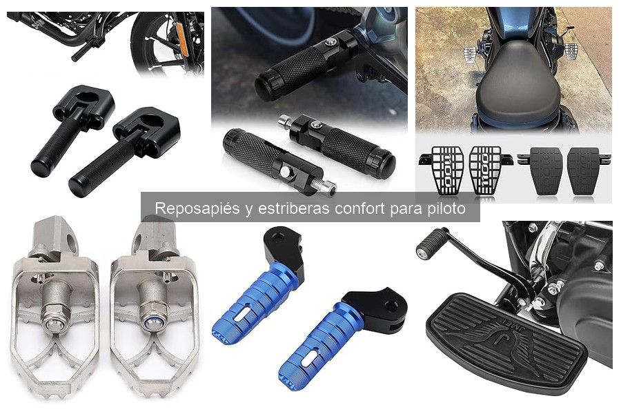 Instalación de reposapiés y estriberas confort en motos
