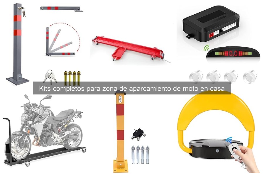 Instalación fácil de kits de aparcamiento para moto en casa