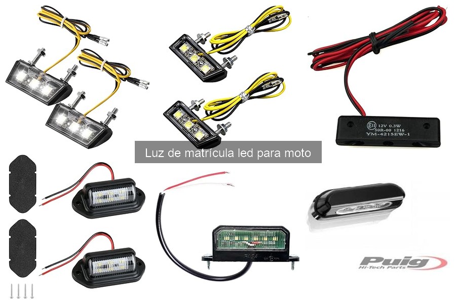 Instalación fácil de luz de matrícula LED en tu moto