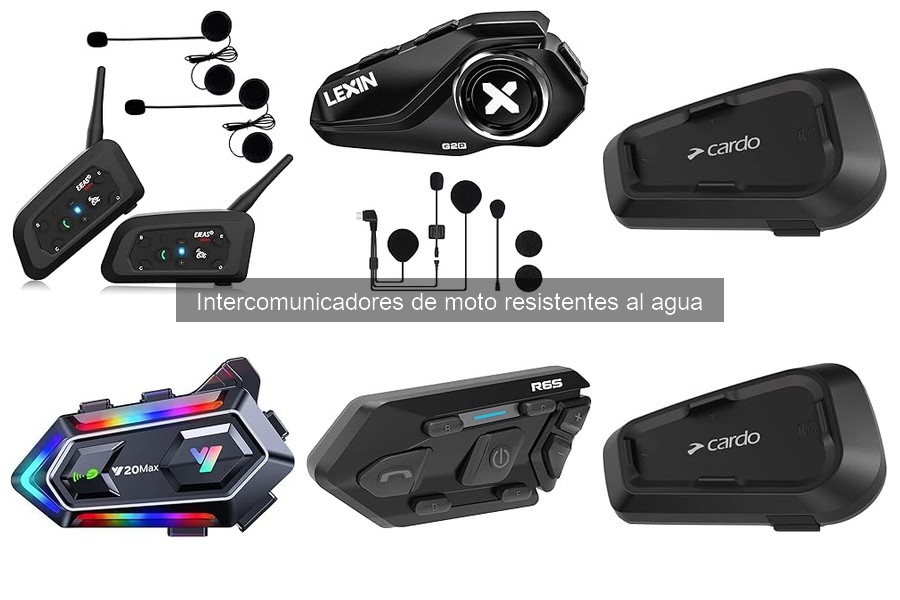 Intercomunicadores de moto resistentes al agua: ¿qué son?