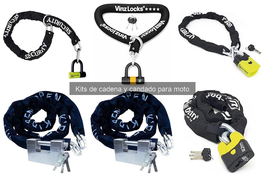Kits de cadena y candado para moto: Seguridad esencial