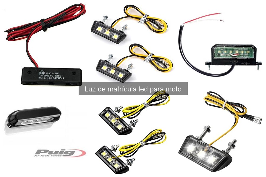 Líneas donde comprar luces de matrícula LED para moto