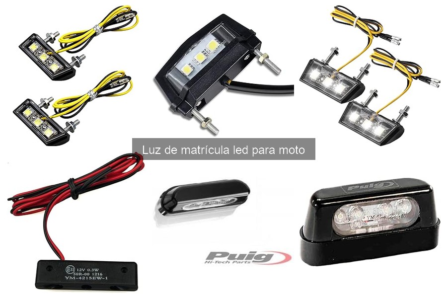 Luz de matrícula LED para moto: características y beneficios