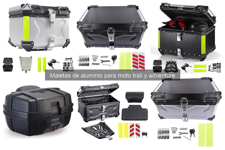 Maletas de aluminio ideales para viajes largos en moto
