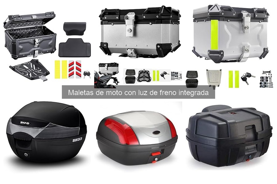 Maletas de moto con luz de freno: características y beneficios