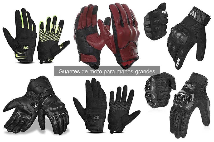 Mantenimiento de guantes de moto para manos grandes: guía práctica