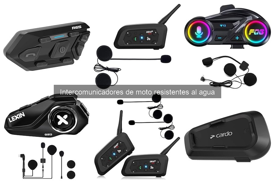 Mantenimiento de intercomunicadores de moto resistentes al agua