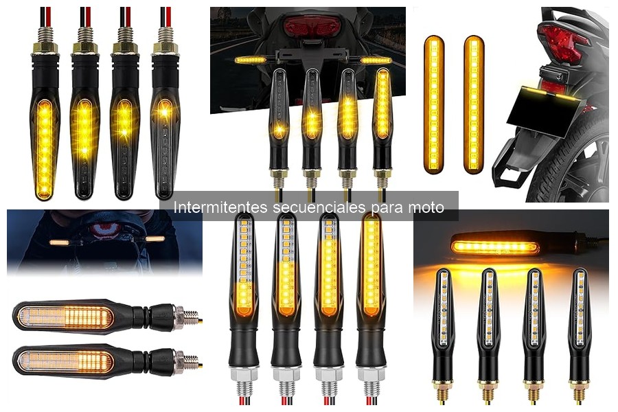 Mantenimiento de intermitentes secuenciales para moto