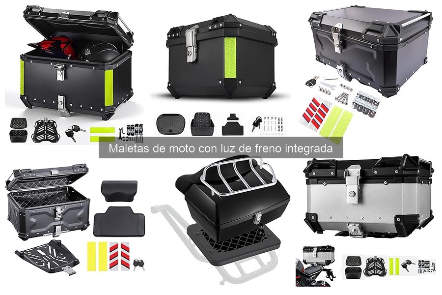 Mantenimiento de maletas de moto con luz de freno integrada