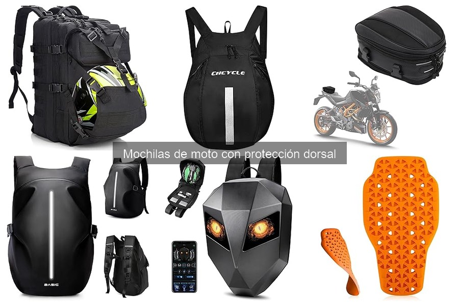 Mantenimiento de mochilas de moto con protección dorsal