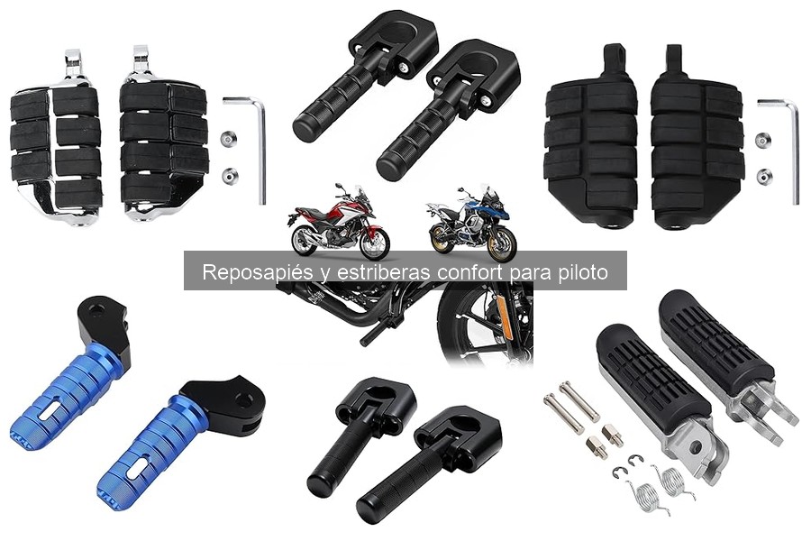 Mantenimiento de reposapiés y estriberas confort para motos