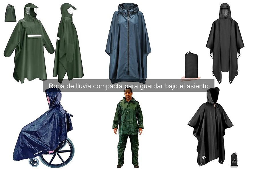 Mantenimiento de ropa de lluvia compacta para moto