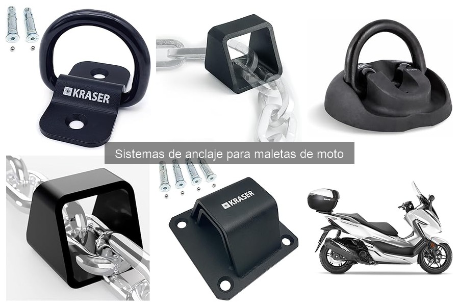 Mantenimiento de sistemas de anclaje para maletas de moto