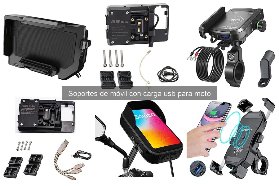 Mantenimiento de Soportes de Móvil con Carga USB para Moto