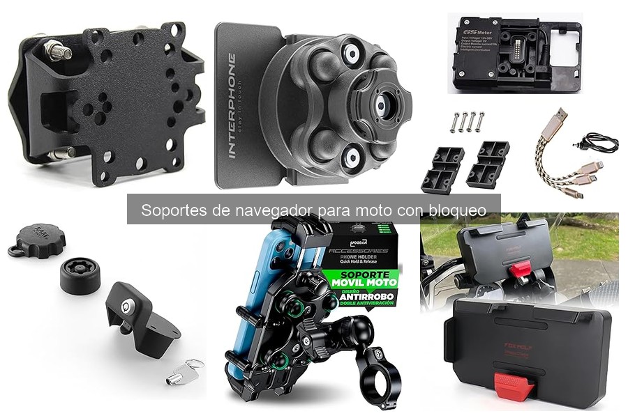 Mantenimiento de Soportes de Navegador para Moto con Bloqueo