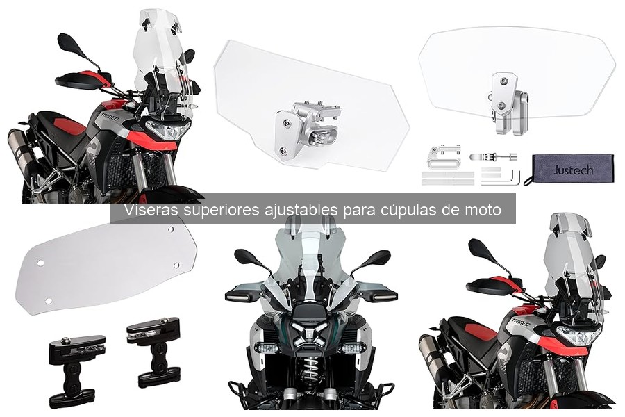 Mantenimiento de viseras ajustables para cúpulas de moto