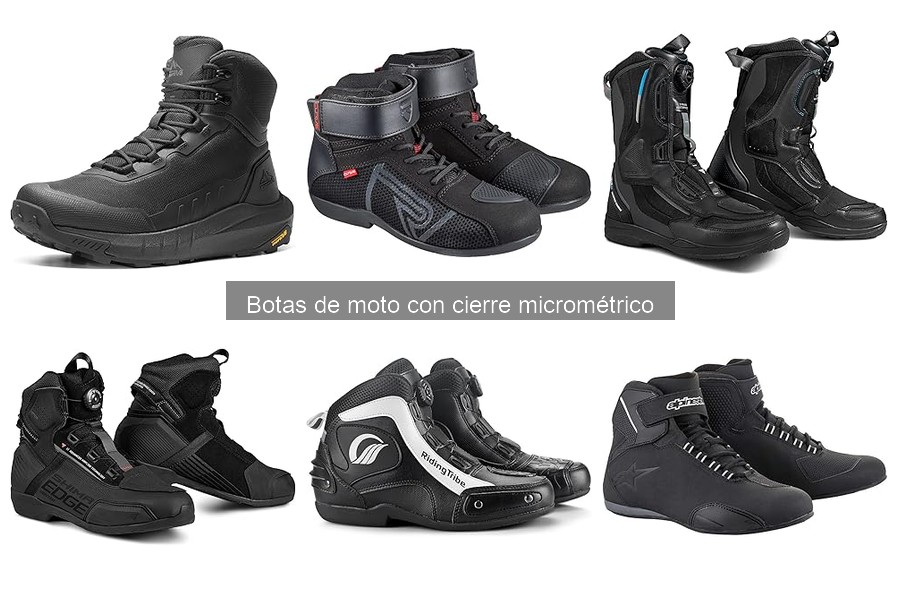 Materiales ideales para botas de moto con cierre micrométrico