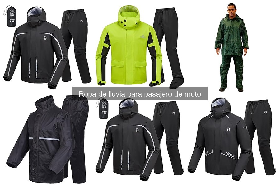 Mejora el ajuste de la ropa de lluvia para pasajeros en moto