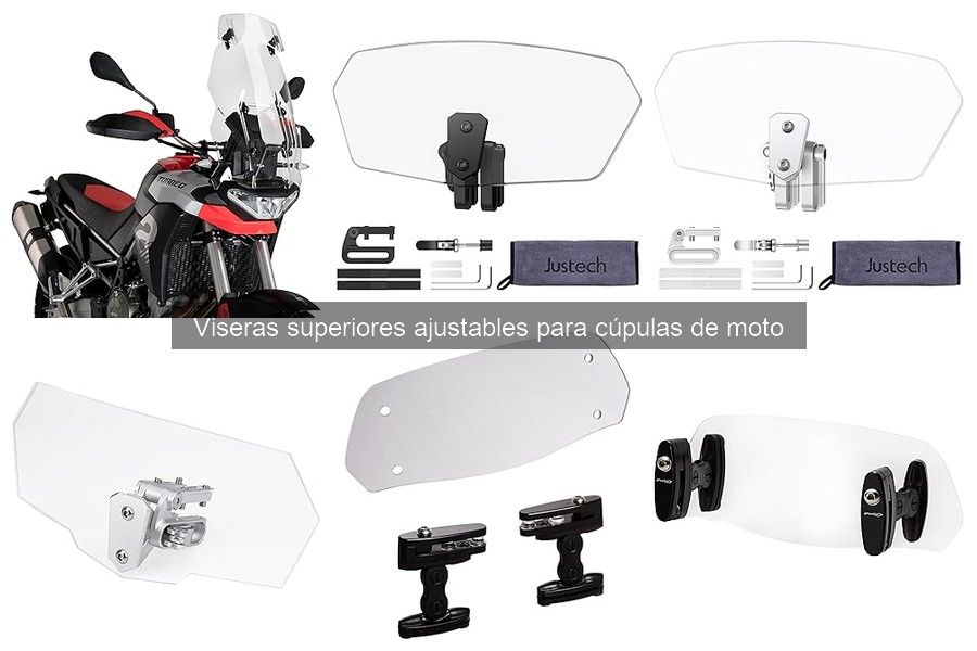 Mejora tu Visibilidad con Viseras Ajustables para Motos