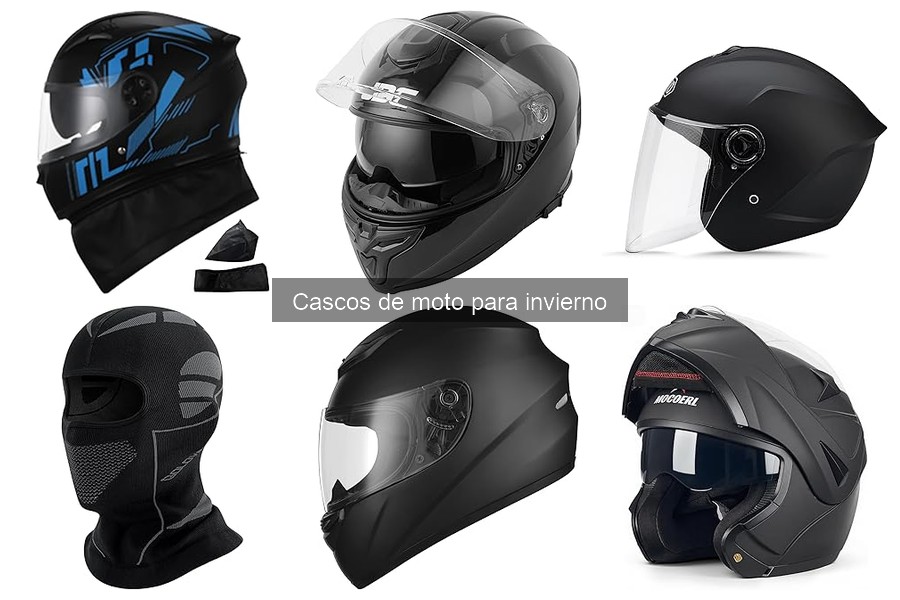 Mejores accesorios para cascos de moto en invierno