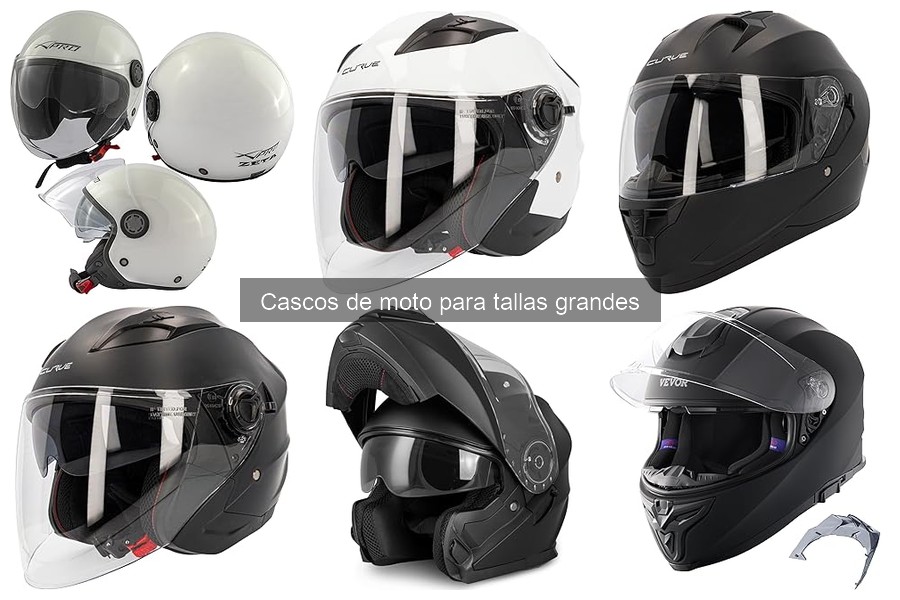 Mejores accesorios para cascos de moto en tallas grandes