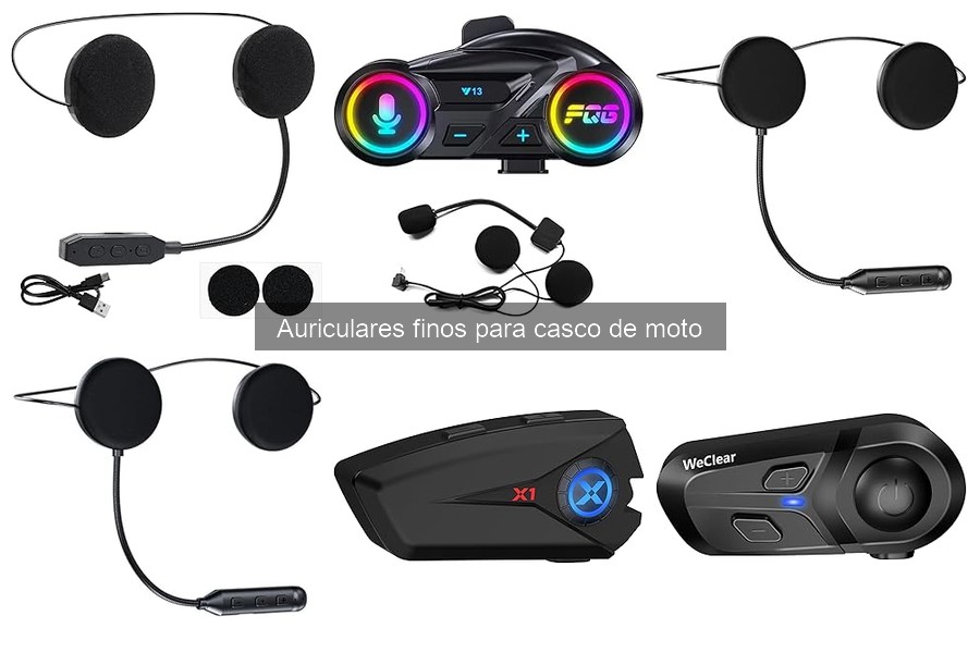 Mejores Auriculares Finos para Casco de Moto: Comparativa 2023