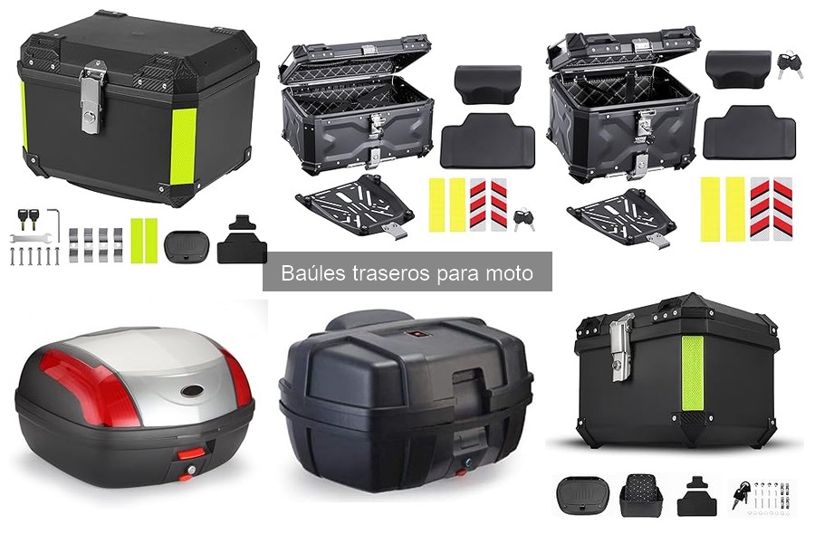 Mejores baúles traseros para viajes largos en moto