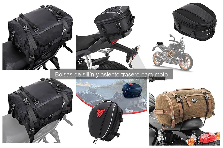Mejores bolsas de sillín para viajes largos en moto