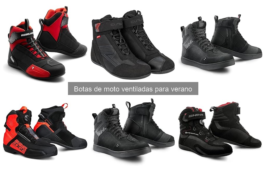 Mejores botas de moto ventiladas para el verano