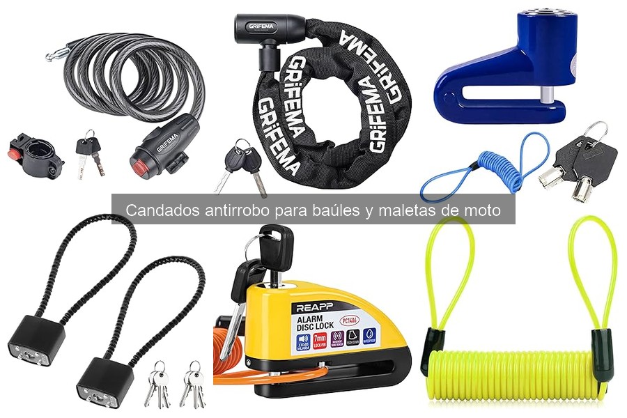 Mejores candados antirrobo para viajes largos en moto