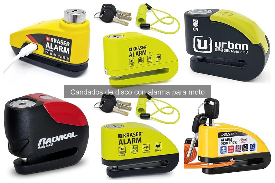Mejores candados de disco con alarma para motos en 2023
