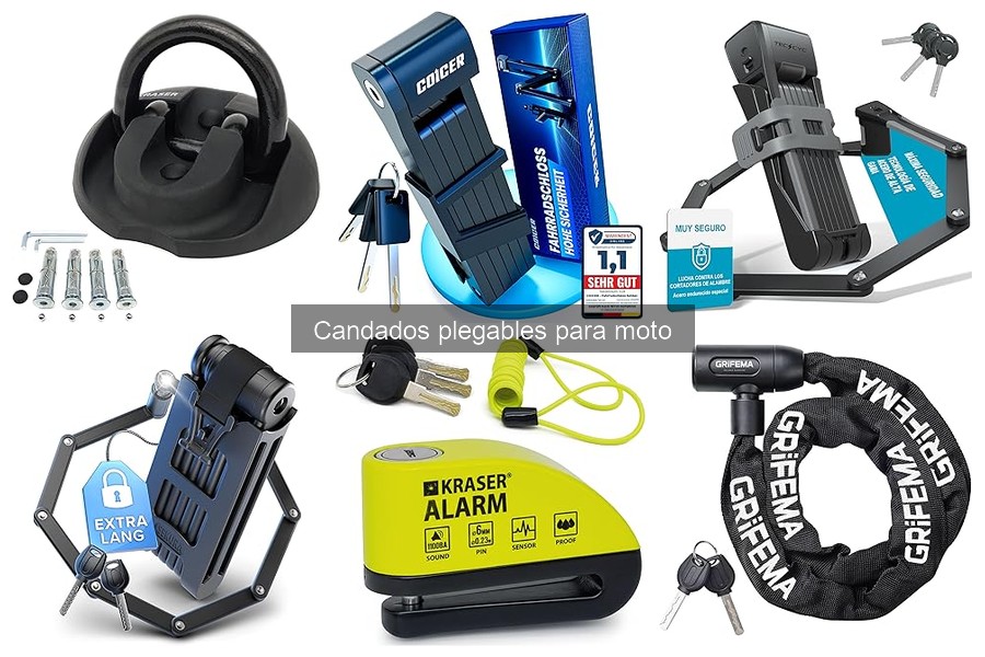 Mejores candados plegables para moto: comparativa 2023